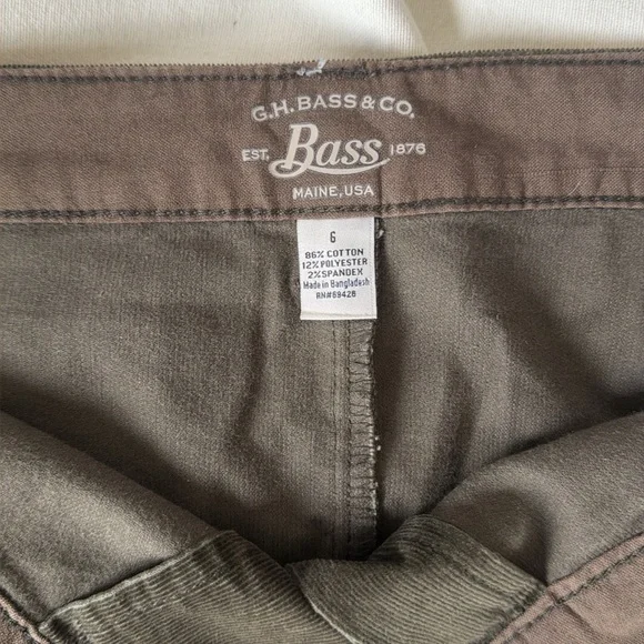 Bass Corduroy Skirt Size 6 - Picture 3 of 3